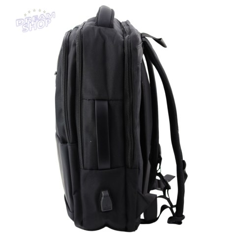 Plecak Miejski Biznesowy USB Pas Piersiowy Czarny 26L Plecak Miejski Biznesowy USB Pas Piersiowy Czarny 26L