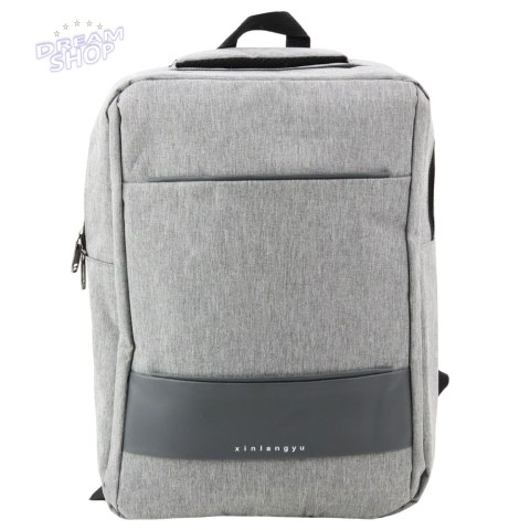 Plecak Miejski Biznesowy USB Przegroda Środkowa Szary 14L Plecak Miejski Biznesowy USB Przegroda Środkowa Szary 14L