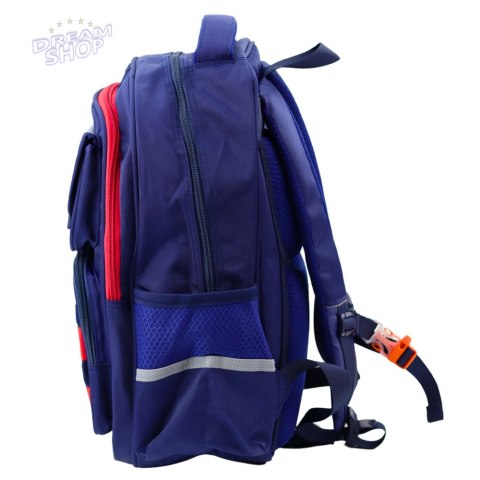 Plecak Szkolny Dziecięcy Pas Piersiowy Granatowo Czerwony Kosmos 38x28x19cm Plecak Szkolny Dziecięcy Pas Piersiowy Granatowo Czerwony Kosmos 38x28x19cm