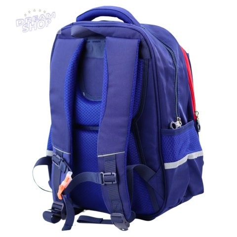 Plecak Szkolny Dziecięcy Pas Piersiowy Granatowo Czerwony Kosmos 38x28x19cm Plecak Szkolny Dziecięcy Pas Piersiowy Granatowo Czerwony Kosmos 38x28x19cm