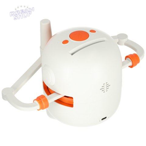 Robot edukacyjny interaktywny nauka rysowania pisania zestaw fiszki mazaki pomarańczowy Robot edukacyjny interaktywny nauka rysowania pisania zestaw fiszki mazaki pomarańczowy
