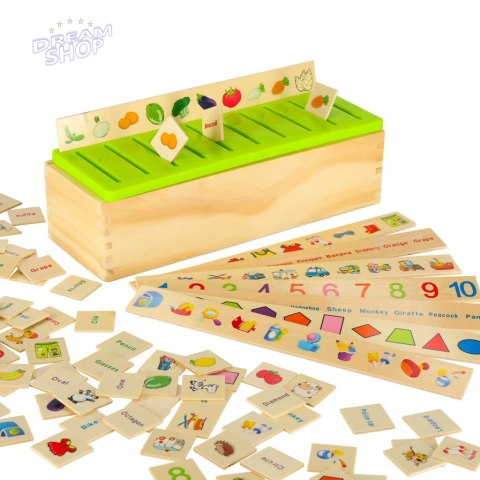 Sorter drewniany układanka logiczna dopasuj obrazki Sorter drewniany układanka logiczna dopasuj obrazki