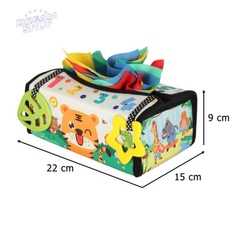 Sorter pudełko z chusteczkami sensoryczne montessori mata 2w1 Sorter pudełko z chusteczkami sensoryczne montessori mata 2w1