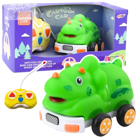 Autko Zdalnie Sterowne RC Dla Malucha Dinozaur Zielony Autko Zdalnie Sterowne RC Dla Malucha Dinozaur Zielony