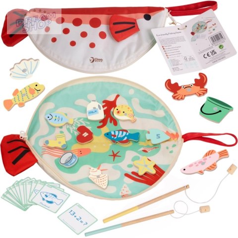 CLASSIC WORLD Edukacyjna Gra Łowienie Rybek na Magnes z Kartami do Nauki Liczenia CLASSIC WORLD Edukacyjna Gra Łowienie Rybek na Magnes z Kartami do Nauki Liczenia