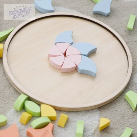 CLASSIC WORLD Pastelowa Mandala Układanka Montessori Mozaika Kwiaty CLASSIC WORLD Pastelowa Mandala Układanka Montessori Mozaika Kwiaty