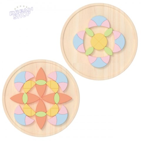 CLASSIC WORLD Pastelowa Mandala Układanka Montessori Mozaika Kwiaty CLASSIC WORLD Pastelowa Mandala Układanka Montessori Mozaika Kwiaty