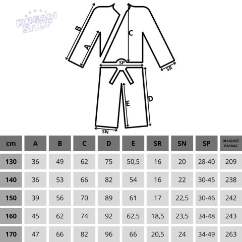 KIMONO ENERO JUDO AIKIDO 170CM NIEBIESKIE KIMONO ENERO JUDO AIKIDO 170CM NIEBIESKIE
