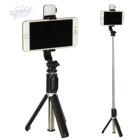 Kijek uchwyt do selfie ze statywem tripod czarny
