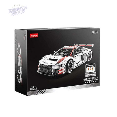 Klocki Konstrukcyjne Auto RC Rastar 1:8 Audi R8 3322 Elementów Klocki Konstrukcyjne Auto RC Rastar 1:8 Audi R8 3322 Elementów