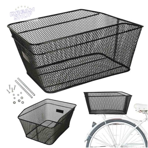 Koszyk rowerowy RALLEX na bagażnik kosz tylny metalowy 25kg Koszyk rowerowy RALLEX na bagażnik kosz tylny metalowy 25kg