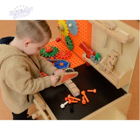 MASTERKIDZ Drewniany Warsztat XXL Montessori STEM z Narzędziami + Akcesoria MASTERKIDZ Drewniany Warsztat XXL Montessori STEM z Narzędziami + Akcesoria