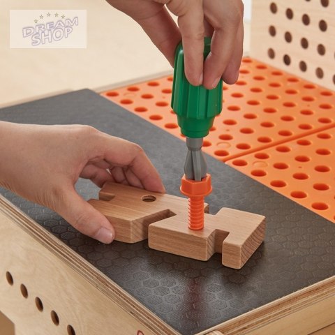 MASTERKIDZ Drewniany Warsztat Montessori STEM z Narzędziami + Akcesoria MASTERKIDZ Drewniany Warsztat Montessori STEM z Narzędziami + Akcesoria