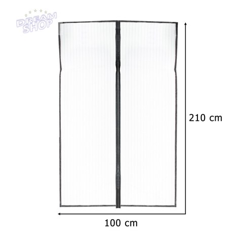 Moskitiera siatka magnetyczna LUARO na drzwi solidna mocny magnes 100x210cm Moskitiera siatka magnetyczna LUARO na drzwi solidna mocny magnes 100x210cm