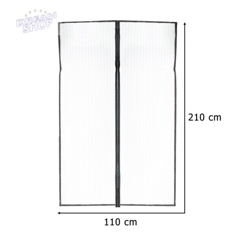 Moskitiera siatka magnetyczna LUARO na drzwi solidna mocny magnes 110x210cm