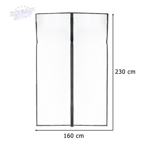 Moskitiera siatka magnetyczna LUARO na drzwi solidna mocny magnes 160x230cm Moskitiera siatka magnetyczna LUARO na drzwi solidna mocny magnes 160x230cm
