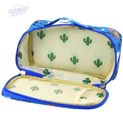 Piórnik Szkolny Organizer Kosmetyczka Dodatkowa Kieszonka Niebieski 22,5cm Piórnik Szkolny Organizer Kosmetyczka Dodatkowa Kieszonka Niebieski 22,5cm