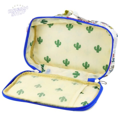 Piórnik Szkolny Organizer Kosmetyczka Kieszonka Sowy Biały 22,5cm Piórnik Szkolny Organizer Kosmetyczka Kieszonka Sowy Biały 22,5cm
