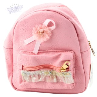 Plecak Dziecięcy Tłoczony Kokardka Falbanka Różowy 20cm 2,5L