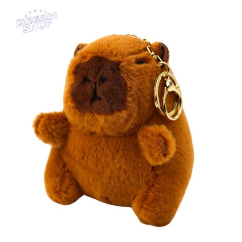 Plecak Miejski Szkolny Kapibara Brelok Przypinki Beżowy Kremowy 25L 42cm Plecak Miejski Szkolny Kapibara Brelok Przypinki Beżowy Kremowy 25L 42cm
