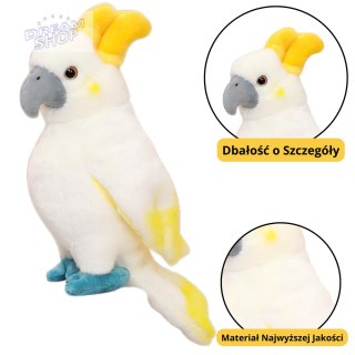 Pluszowa Maskotka Przytulanka Papuga Kakadu Biała 35cm