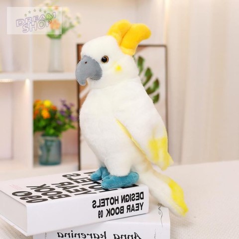Pluszowa Maskotka Przytulanka Papuga Kakadu Biała 35cm