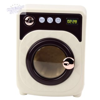 Pralka Zabawkowa Dla Dzieci Elegancka Światła Dźwięki Obrotowy Bęben Biała