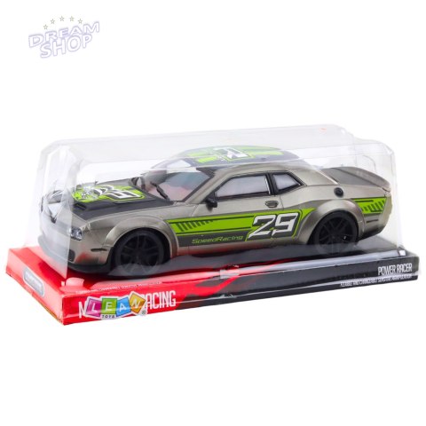 Samochód Sportowy Wyścigowy Napęd Na Tył Srebrno Zielony