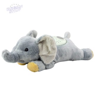 Słonik Pluszowy Usypiająca Przytulanka Projektor Dźwięki Szum