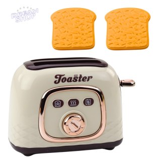 Toster Zabawkowy Dla Dzieci Elegancki Efekt Dźwiękowy Grzanki Biały