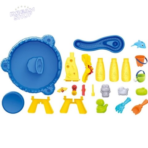 WOOPIE Stolik Wodny XL z Krzesełkiem 2w1 Piaskownica Delfinek 12el. WOOPIE Stolik Wodny XL z Krzesełkiem 2w1 Piaskownica Delfinek 12el.