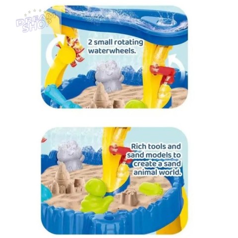 WOOPIE Stolik Wodny XL z Krzesełkiem 2w1 Piaskownica Delfinek 12el. WOOPIE Stolik Wodny XL z Krzesełkiem 2w1 Piaskownica Delfinek 12el.