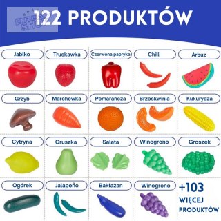 WOOPIE Zestaw do Kuchni Sklepu Warzywa Owoce 120el.