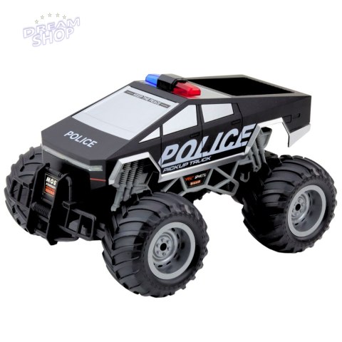 Auto Terenowe Policyjne Off-Road RC Zdalnie Sterowane Czarne 1:16 Auto Terenowe Policyjne Off-Road RC Zdalnie Sterowane Czarne 1:16