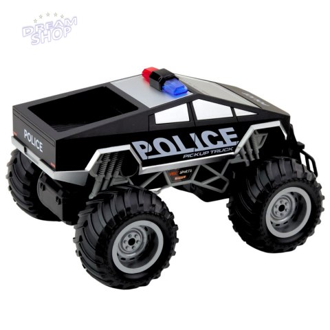 Auto Terenowe Policyjne Off-Road RC Zdalnie Sterowane Czarne 1:16 Auto Terenowe Policyjne Off-Road RC Zdalnie Sterowane Czarne 1:16
