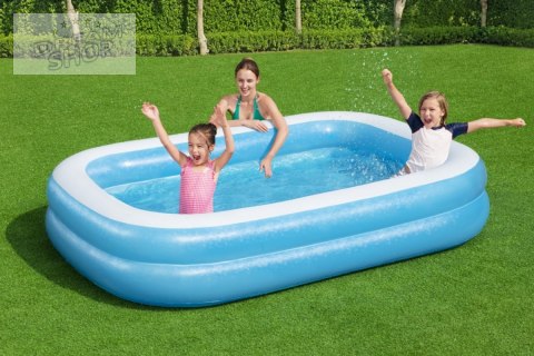 Basen do ogrodu dla dzieci 6+ Dmuchany 2 pierścienie 262x175x51cm BESTWAY + Łatka naprawcza Basen do ogrodu dla dzieci 6+ Dmuchany 2 pierścienie 262x175x51cm BESTWAY + Łatka naprawcza