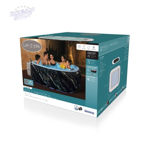 Dmuchane SPA Ogrodowe Hollywood 180 x 66 cm Bestway 6001F Dmuchane SPA Ogrodowe Hollywood 180 x 66 cm Bestway 6001F