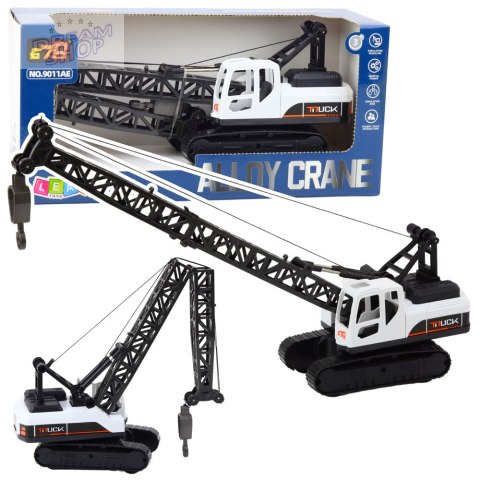 Dźwig Gąsienicowy Budowlany Obrót 360° Ruchomy Hak Biały