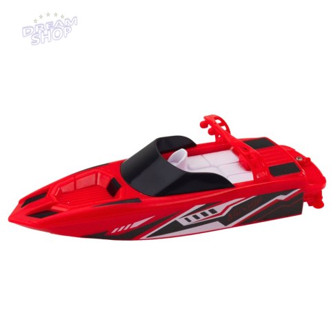 Łódź Motorówka Zdalnie Sterowana RC Biało-Czerwona 15cm