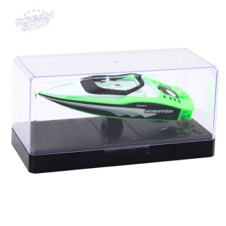 Łódź Motorówka Zdalnie Sterowana RC Biało-Zielona 15cm