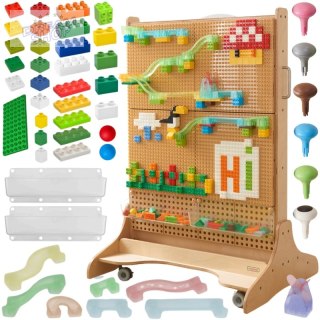 MASTERKIDZ Drewniana Tablica STEM Wolnostojąca + Akcesoria