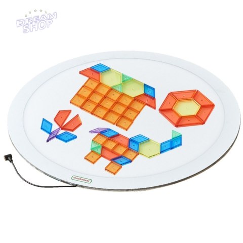 MASTERKIDZ Okrągły Panel Świetlny LED Kolorowy + Klocki Montessori Mozaika 140 el. MASTERKIDZ Okrągły Panel Świetlny LED Kolorowy + Klocki Montessori Mozaika 140 el.