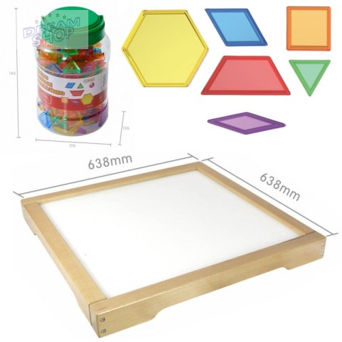 MASTERKIDZ Panel Skrzynia LED Sensoryczna + Klocki Montessori Mozaika 140 el. MASTERKIDZ Panel Skrzynia LED Sensoryczna + Klocki Montessori Mozaika 140 el.
