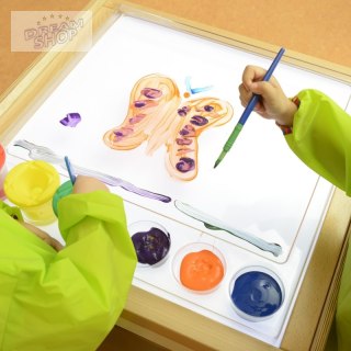 MASTERKIDZ Rama Sensoryczna - Panel LED + Przezroczysta Taca Do Malowania