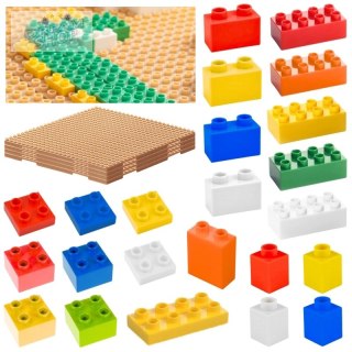 MASTERKIDZ Zestaw Klocków Konstrukcyjnych STEM 135 el. z Nakładką na Panel 4 szt.