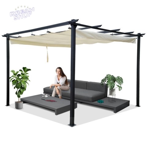 PERGOLA ogrodowa Para Sole ESTIVO 3x3x2,4m Wodoodporne zadaszenie SP0835 PERGOLA ogrodowa Para Sole ESTIVO 3x3x2,4m Wodoodporne zadaszenie SP0835