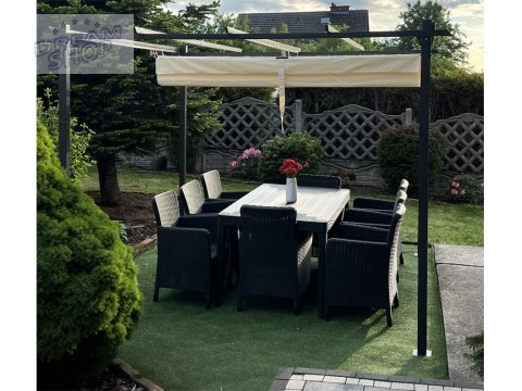 PERGOLA ogrodowa Para Sole ESTIVO 3x3x2,4m Wodoodporne zadaszenie SP0835 PERGOLA ogrodowa Para Sole ESTIVO 3x3x2,4m Wodoodporne zadaszenie SP0835