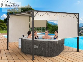 PERGOLA ogrodowa Para Sole ZONA 3x3x2m Wodoodporne zadaszenie ROLETY SP0836