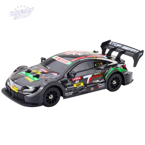 Samochód Wyścigowy Auto Do Driftu RC Czarny Karbon 30km/h 1:16