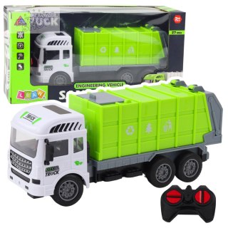Śmieciarka RC Zdalnie Sterowana Światła Zielona 1:24
